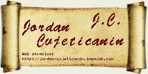 Jordan Cvjetičanin vizit kartica